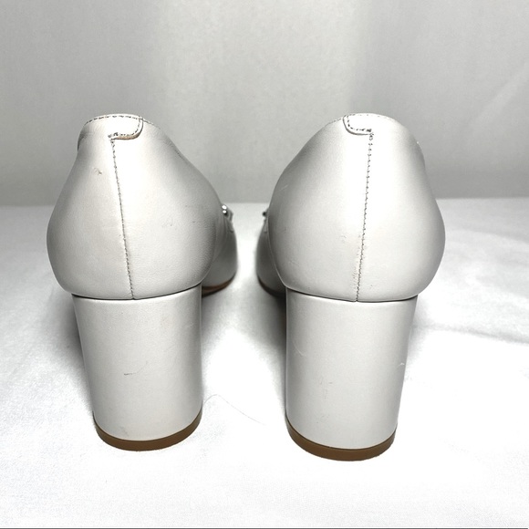 Low Heel Shoes block embroidered with silver strap - Picture 5 of 14